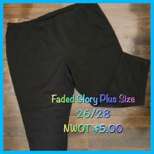 Black Stretchy Leggings 4X